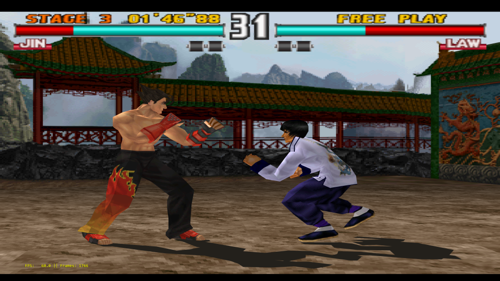 Tekken 3 running at over 10K, being downsampled to 4K.