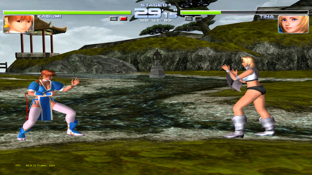 Dead or Alive 2 running at over 12K resolution on Reicast