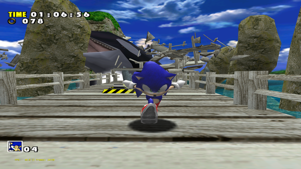 Sonic Adventure running at over 12K resolution on Reicast