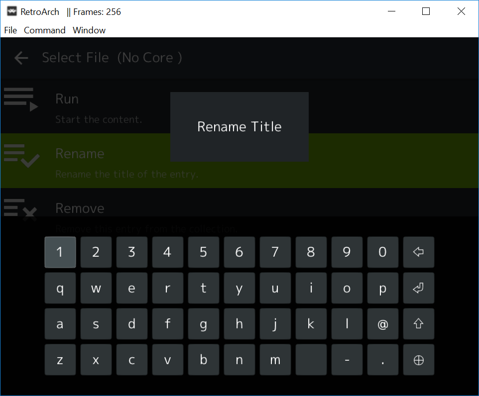 You can now rename any entry! Say for instance you loaded a Quake data file. Instead of the playlist showing 'PAK0.PAK', you can rename it to Quake 1 instead.