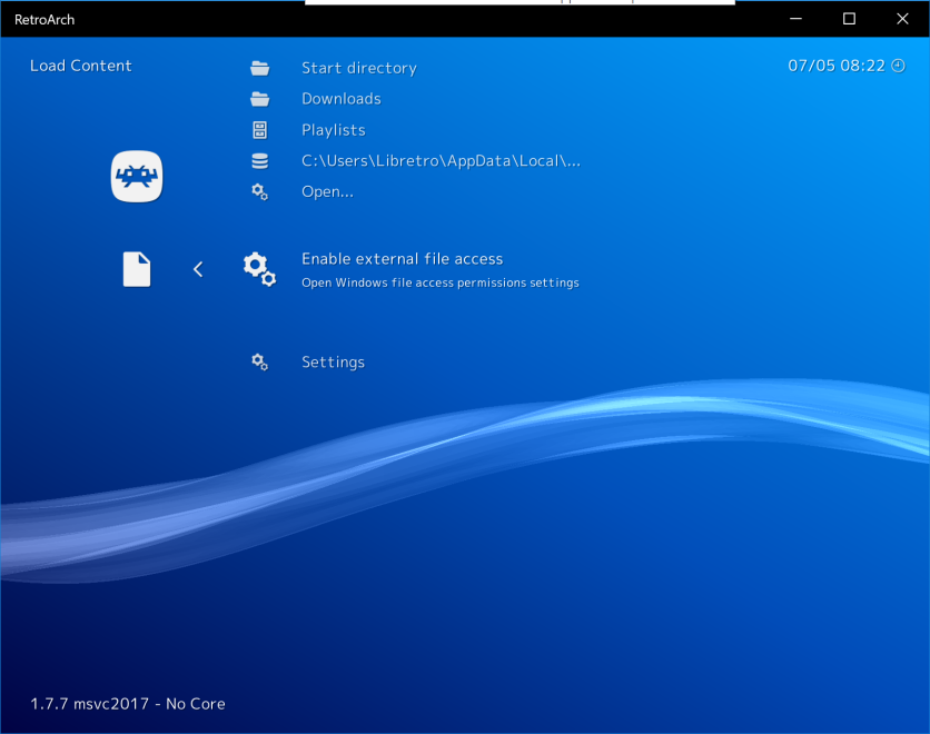 Retroarch 1 7 7 Experimental Alpha Version Of Uwp Xbox One Version Libretro
