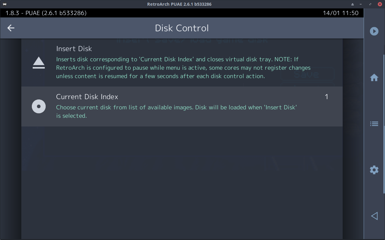 Disk control