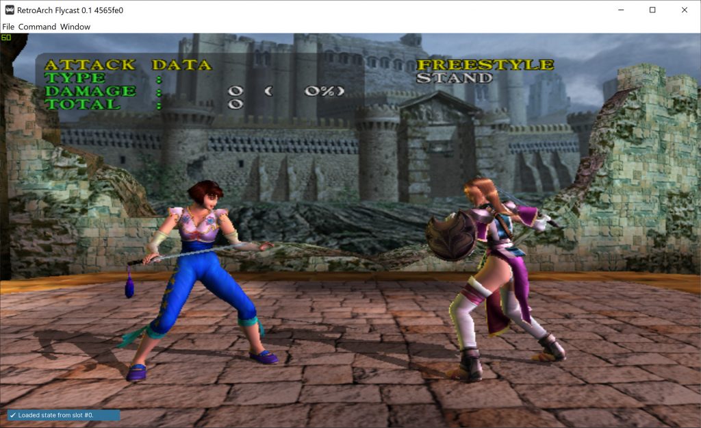 Soul Calibur on Dreamcast with mip-mapping enabled and 16 x AF filtering