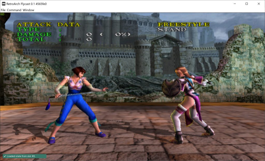 Soul Calibur on Dreamcast with mip-mapping enabled and PowerVR postprocessing filter