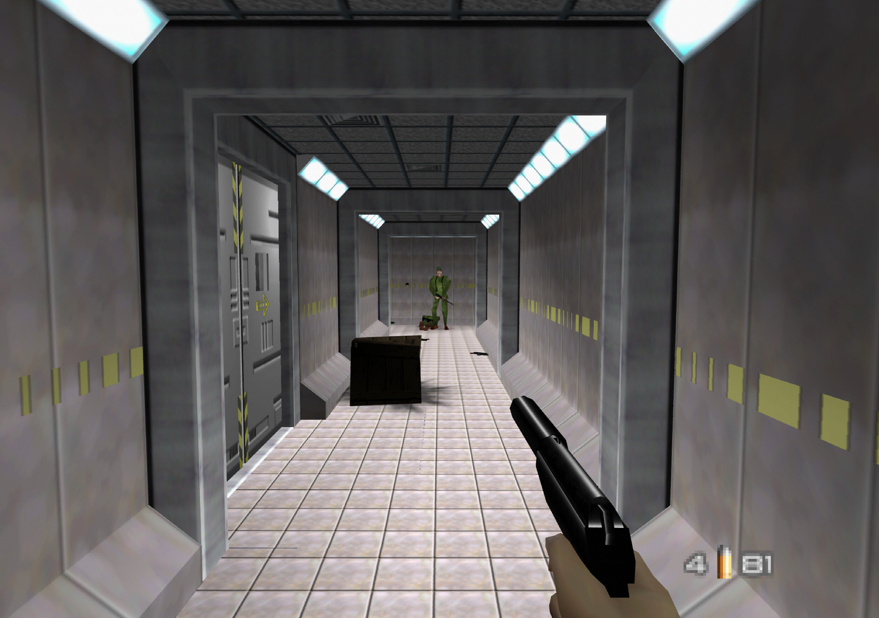 GoldenEye 007 running with ParaLLEl RDP at 8x internal upscale