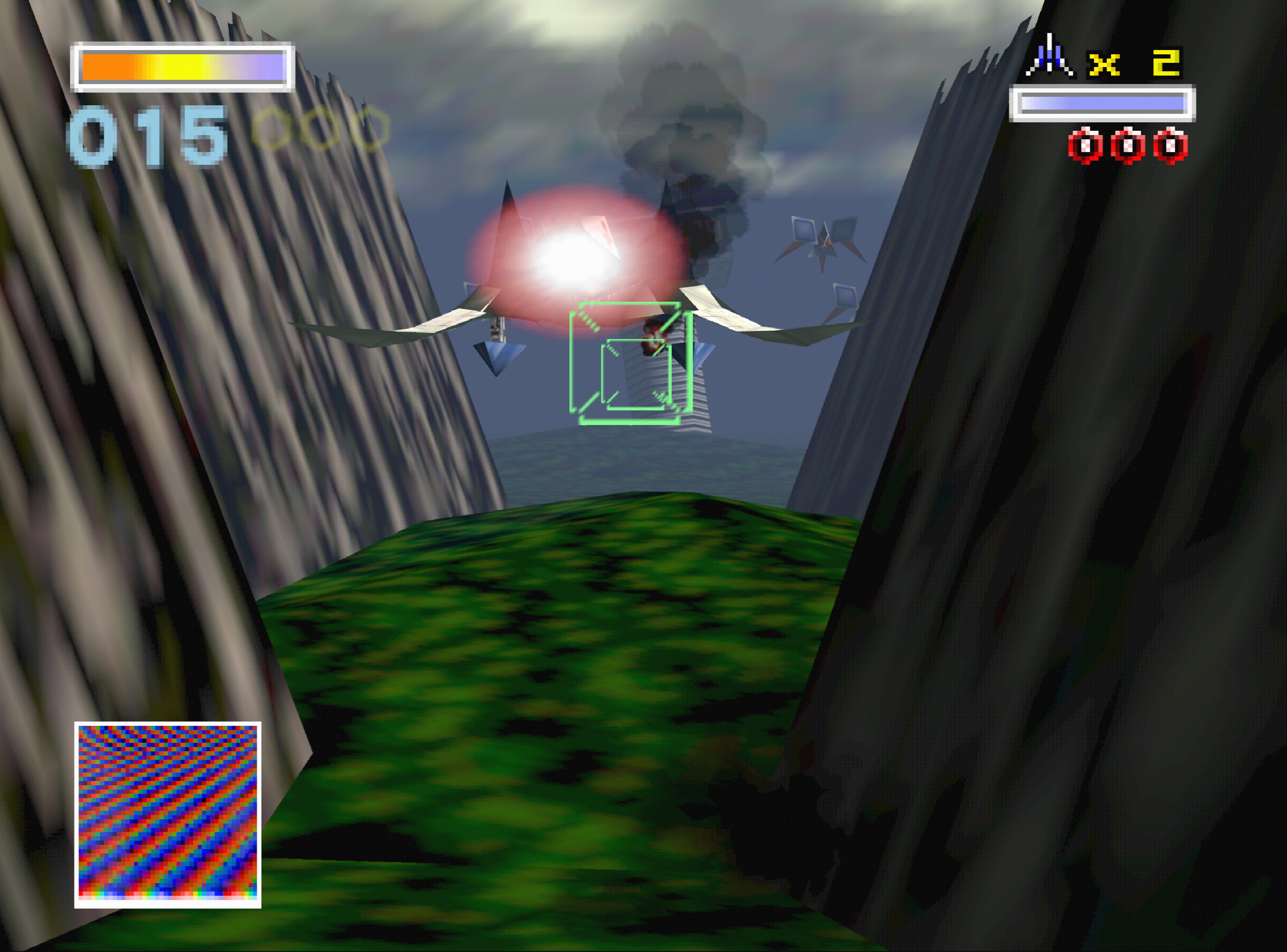 Star Fox 64 running on ParaLLEl RDP with 8x internal upscale